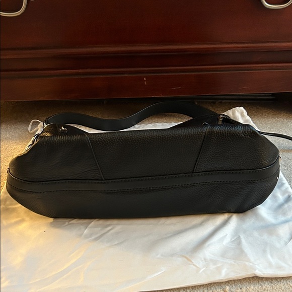 Michael Kors Large Black Hobo Bag with Silver Accents - Picture 7 of 14